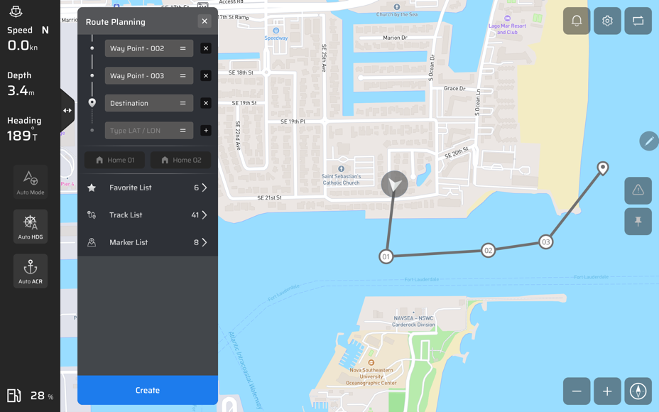 주행 정보 표시